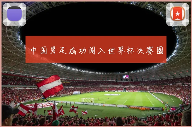 中国男足成功闯入世界杯决赛圈